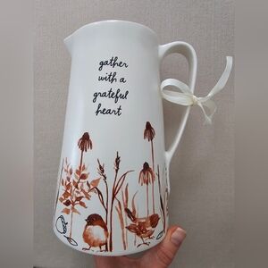 GUC Rae Dunn Gather With a Grateful Heart Pitcher (2025)